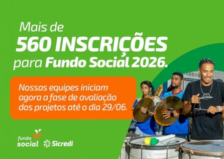 Sicredi Centro-Sul MS/BA encerra inscrições para o Fundo Social 2026 com mais de 560 projetos cadastrados
