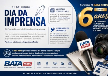 No Dia da Imprensa, Bata News agradece leitores e parabeniza colegas de profissão