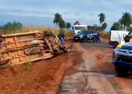 Acidente entre Tacuru e Iguatemi deixa um morto e três feridos