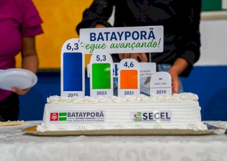 Prefeitura de Batayporã celebra avanço no Ideb e anuncia bonificação de R$ 500 para professores