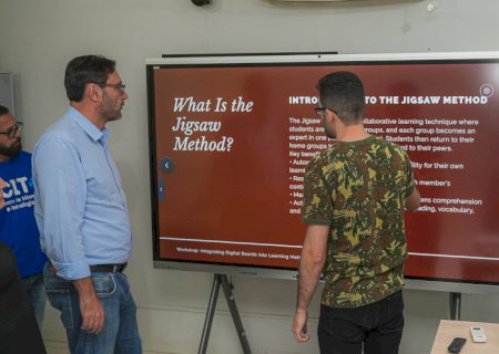 Prefeitura de Nova Andradina investe em lousas digitais para modernizar o ensino na Rede Municipal
