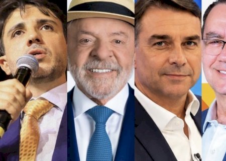 Flávio Bolsonaro tem sete pontos na frente de Lula em MS; Cury cresceu 5%