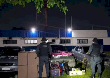 Canetas emagrecedoras e 60 mil cigarros são apreendidos em comboio na rodovia