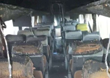 Carpinteiro é preso suspeito de colocar fogo em ônibus após briga com esposa